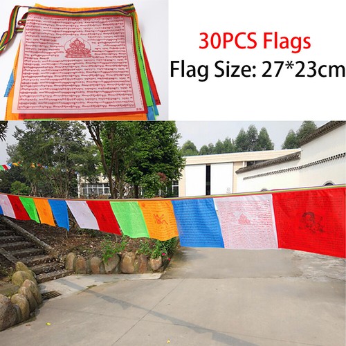 Tibetan buddhist prayer flags - tibetan,