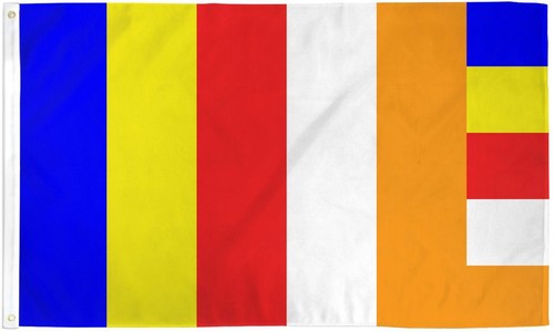 Buddhist flag 3x5ft - flag,